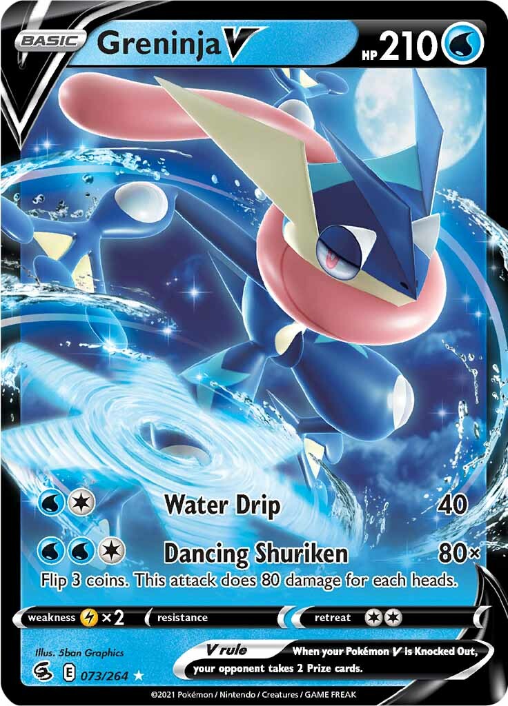 Greninja V (073/264) [Sword & Shield: Fusion Strike] | Jomio and Rueliete's Cards and Comics