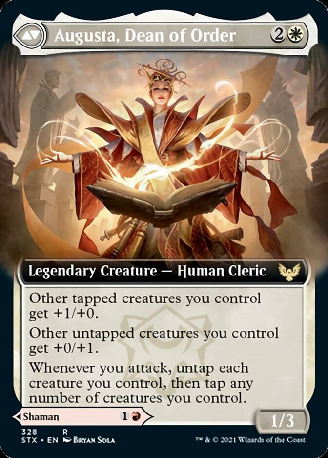 Plargg, Dean of Chaos // Augusta, Dean of Order (Extended Art) [Strixhaven: School of Mages] | Jomio and Rueliete's Cards and Comics