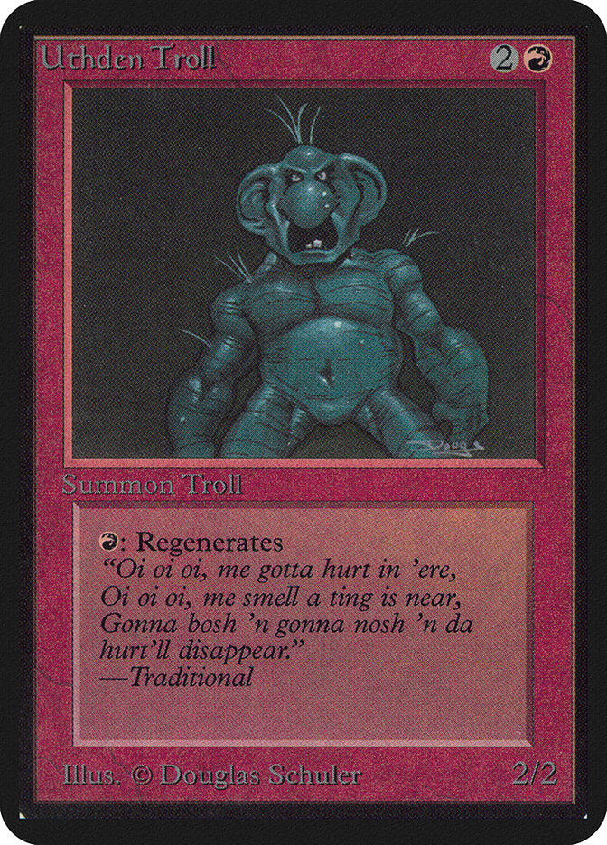Uthden Troll [Alpha Edition] | Jomio and Rueliete's Cards and Comics
