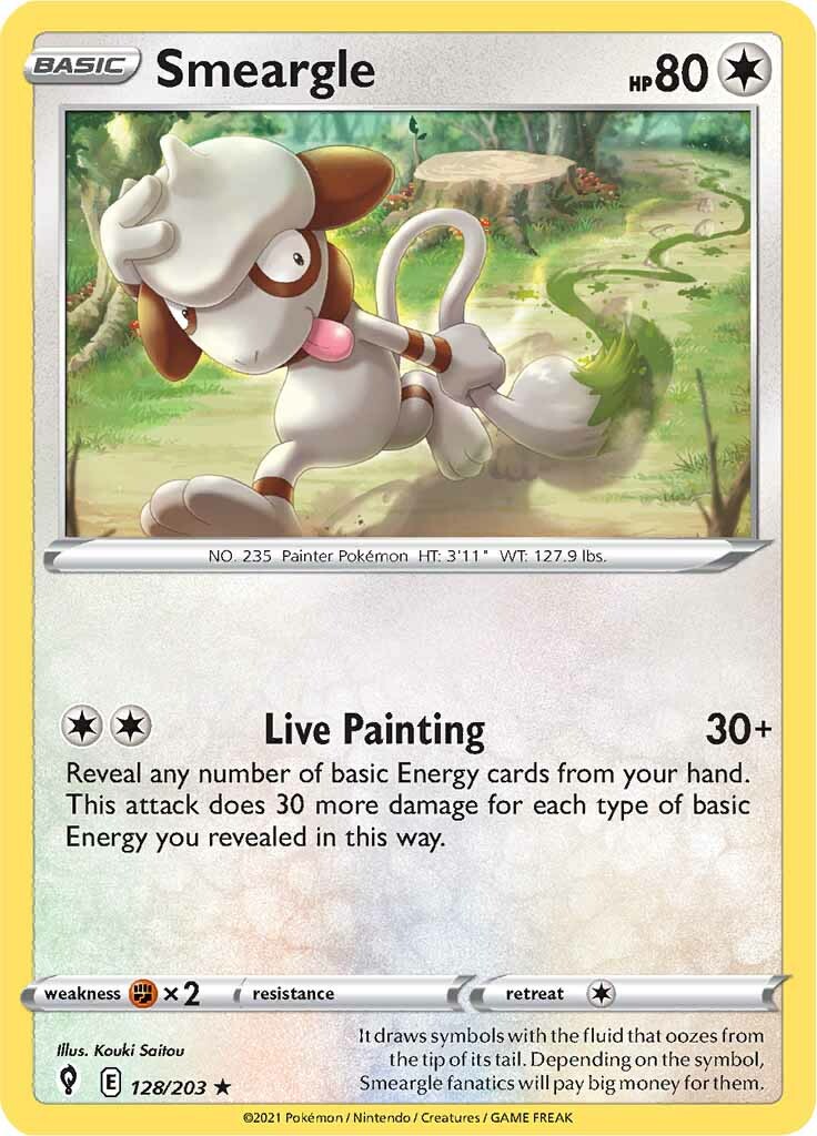 Smeargle (128/203) [Sword & Shield: Evolving Skies] | Jomio and Rueliete's Cards and Comics