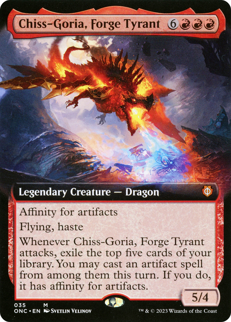 Chiss-Goria, Forge Tyrant (Extended Art) [Phyrexia: All Will Be One Commander] | Jomio and Rueliete's Cards and Comics