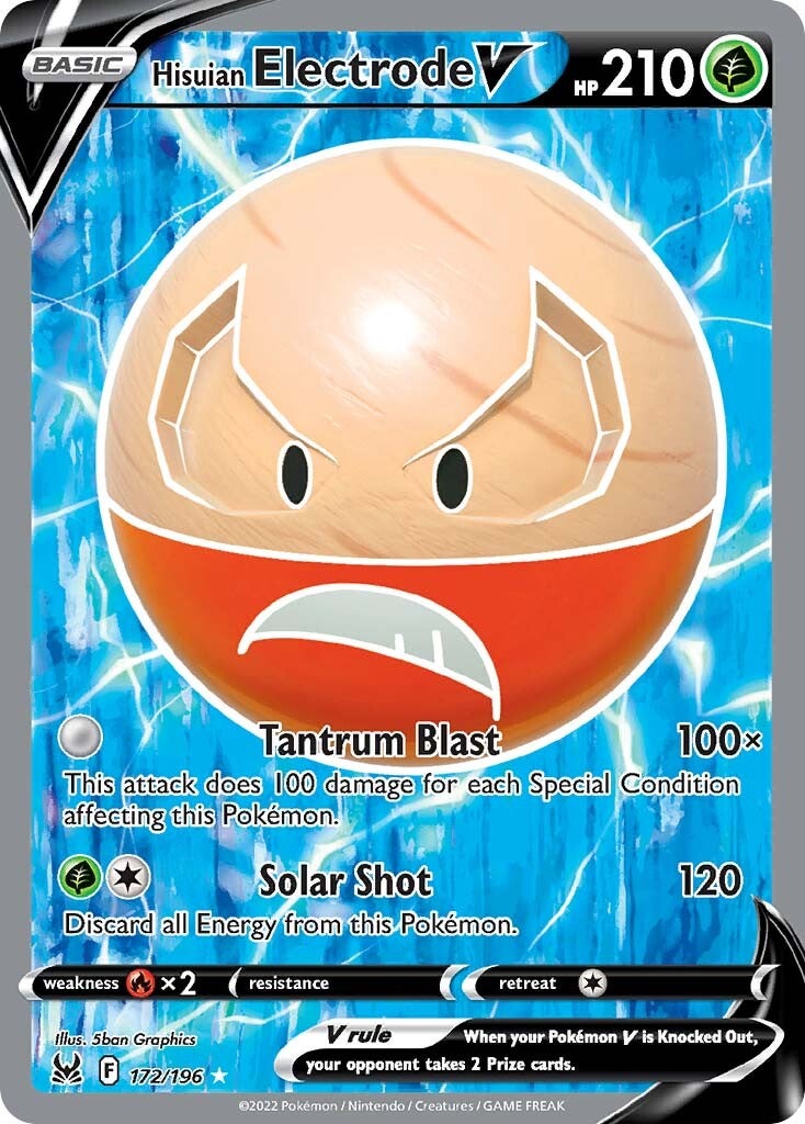 Hisuian Electrode V (172/196) [Sword & Shield: Lost Origin] | Jomio and Rueliete's Cards and Comics
