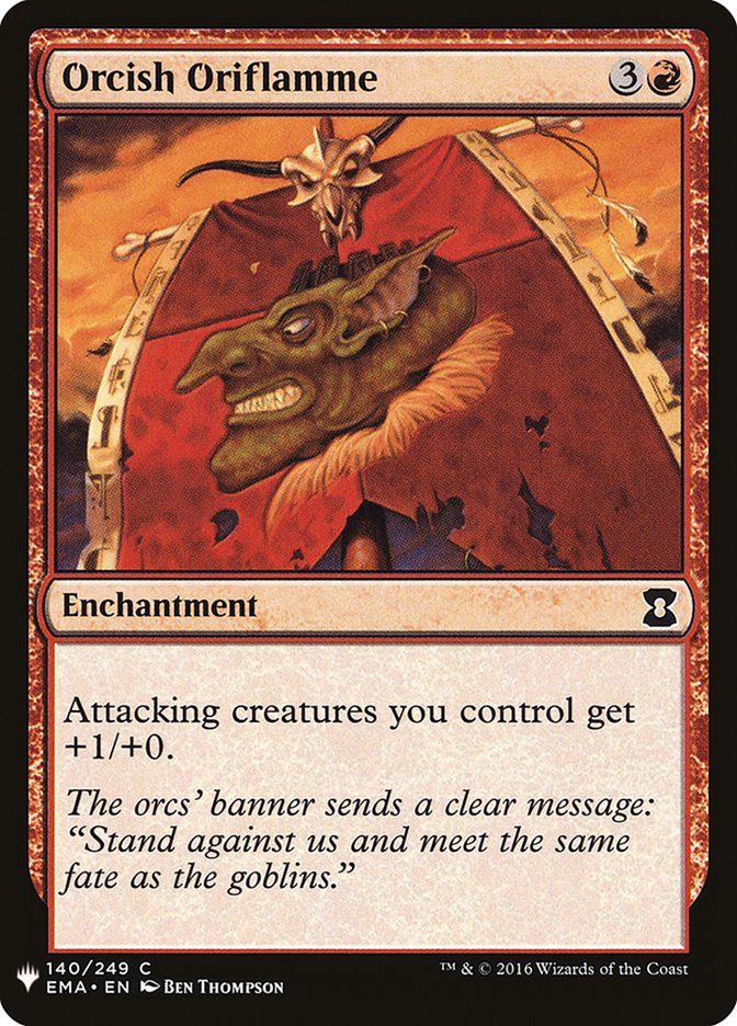 Orcish Oriflamme [Mystery Booster] | Jomio and Rueliete's Cards and Comics