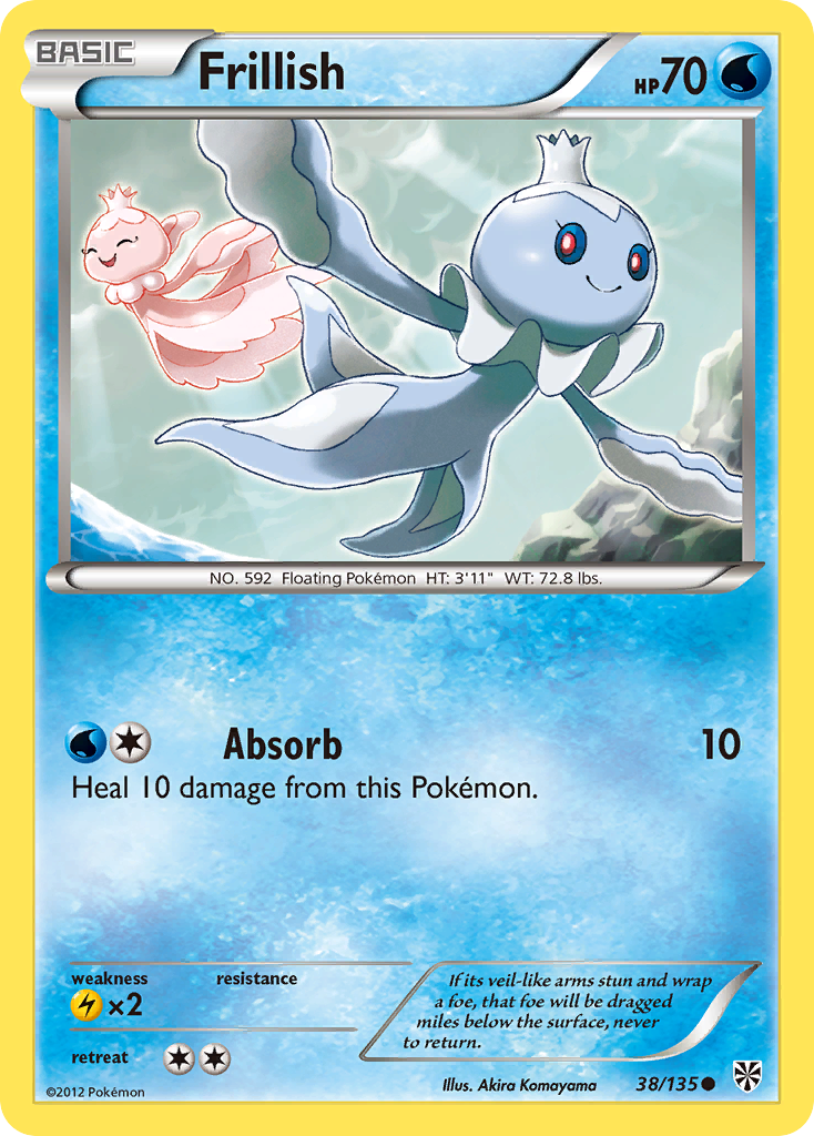 Frillish (38/135) [Black & White: Plasma Storm] | Jomio and Rueliete's Cards and Comics