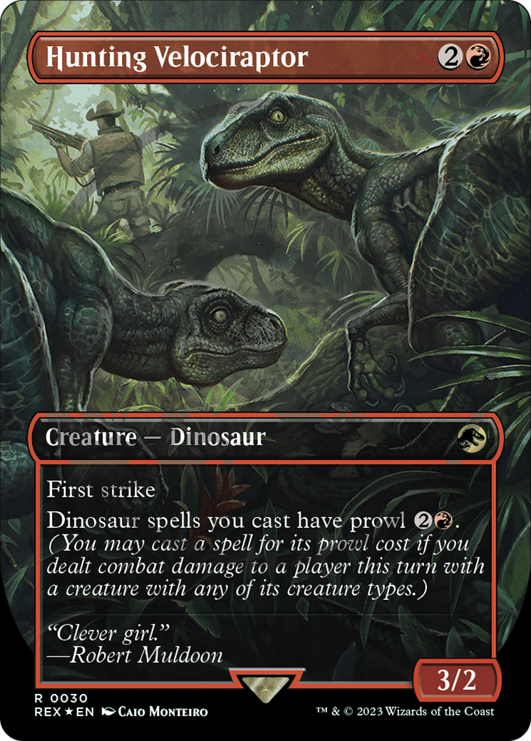 Hunting Velociraptor (Emblem) (Borderless) [Jurassic World Collection Tokens] | Jomio and Rueliete's Cards and Comics