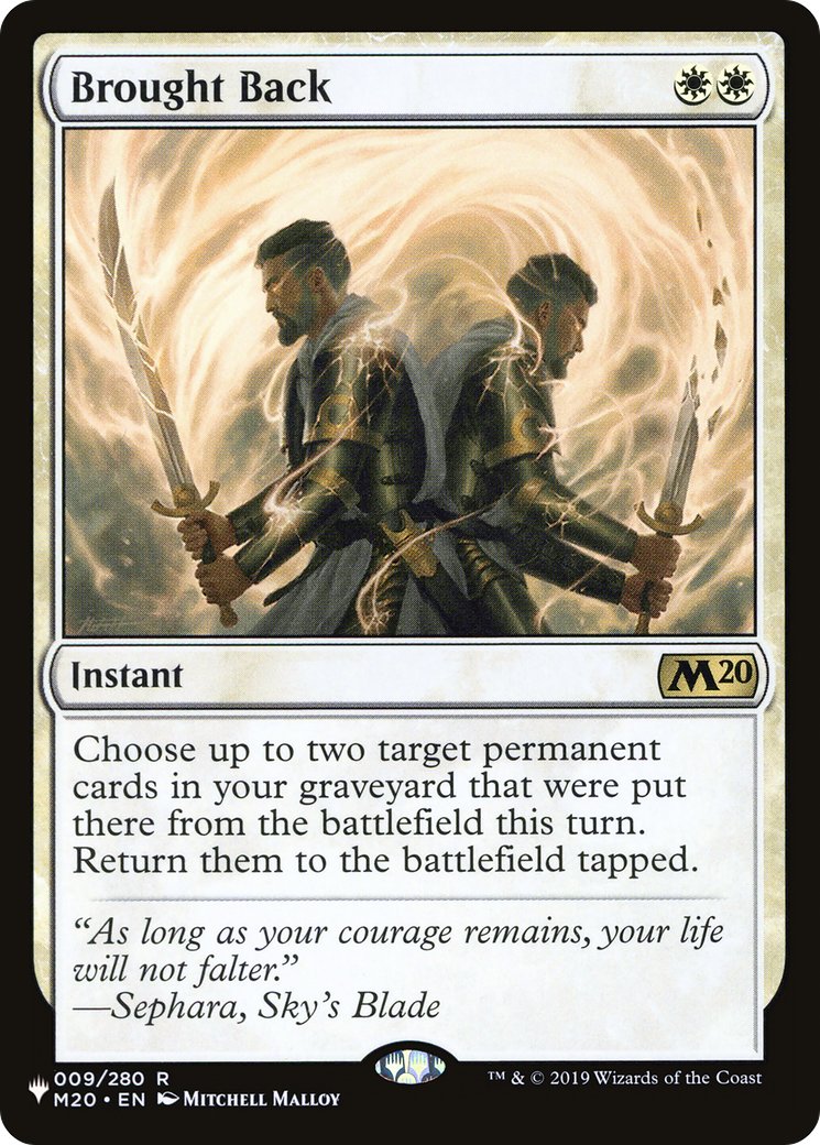 Brought Back [The List] | Jomio and Rueliete's Cards and Comics