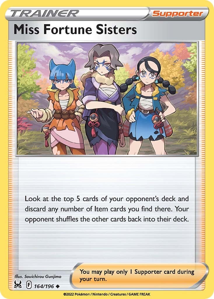 Miss Fortune Sisters (164/196) [Sword & Shield: Lost Origin] | Jomio and Rueliete's Cards and Comics