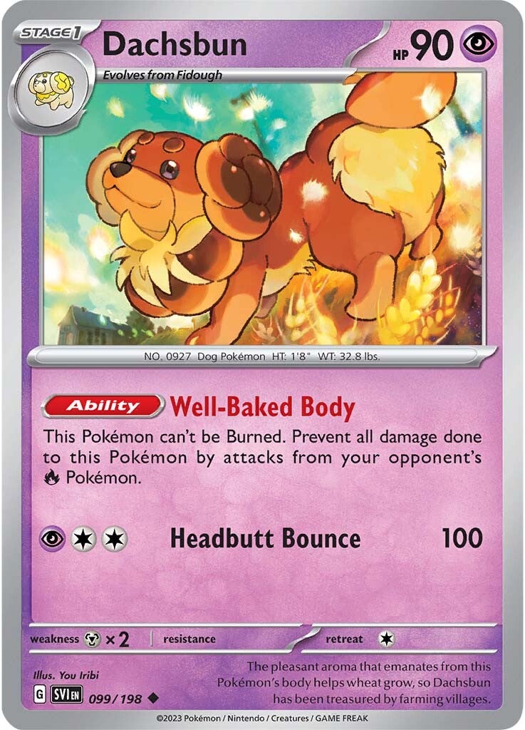 Dachsbun (099/198) [Scarlet & Violet: Base Set] | Jomio and Rueliete's Cards and Comics