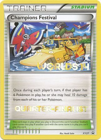 Champions Festival (XY27) (2014 Quarter Finalist) [XY: Black Star Promos] | Jomio and Rueliete's Cards and Comics