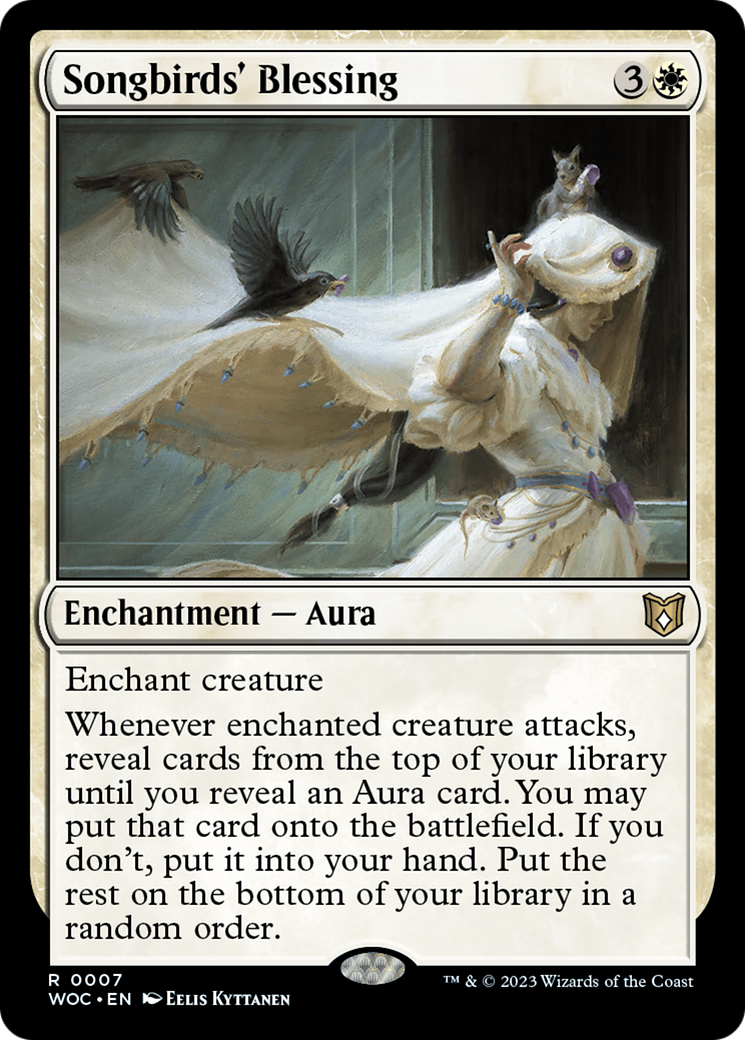 Songbirds' Blessing [Wilds of Eldraine Commander] | Jomio and Rueliete's Cards and Comics
