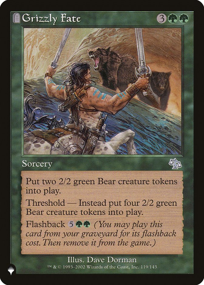 Grizzly Fate [The List] | Jomio and Rueliete's Cards and Comics