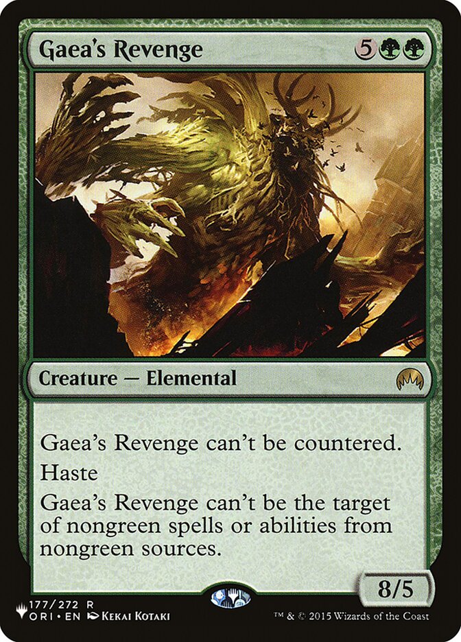 Gaea's Revenge [The List] | Jomio and Rueliete's Cards and Comics