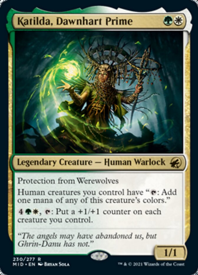 Katilda, Dawnhart Prime [Innistrad: Midnight Hunt] | Jomio and Rueliete's Cards and Comics