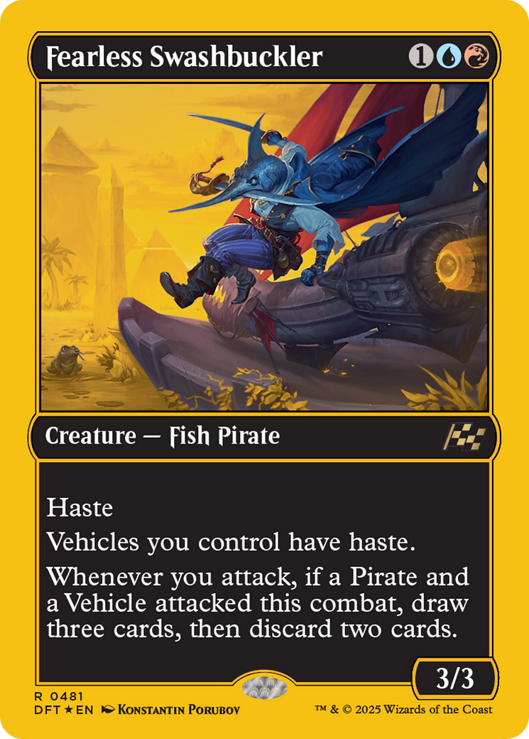 Fearless Swashbuckler (First-Place Foil) [Aetherdrift] | Jomio and Rueliete's Cards and Comics