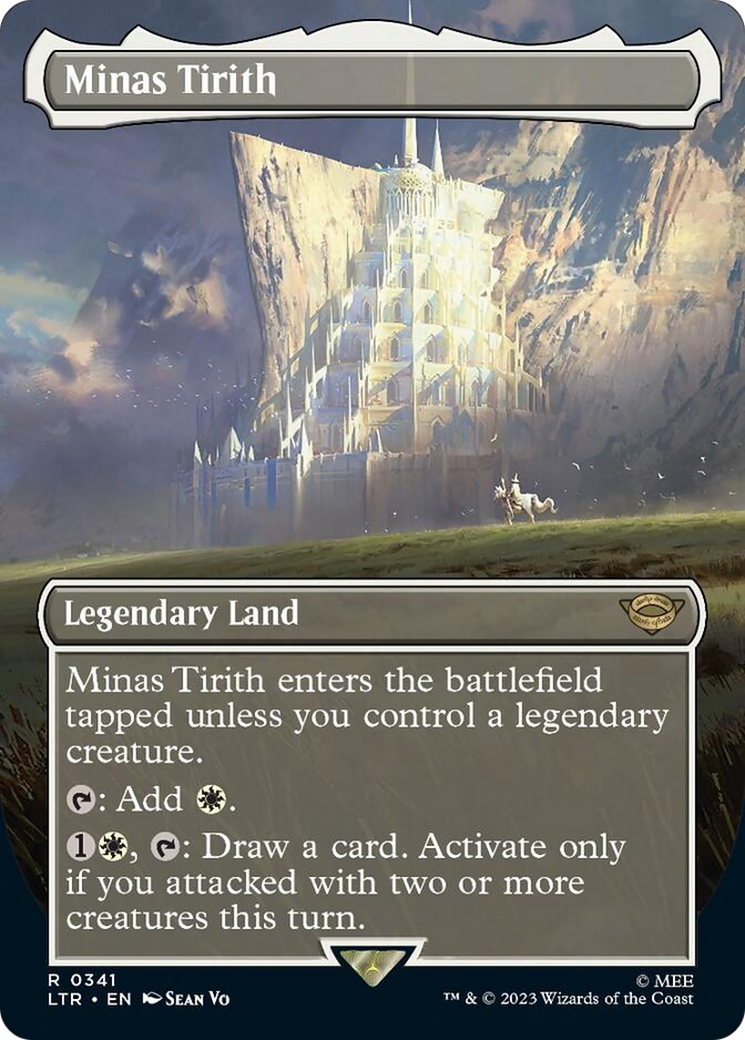 Minas Tirith (Borderless Alternate Art) (341) [The Lord of the Rings: Tales of Middle-Earth] | Jomio and Rueliete's Cards and Comics