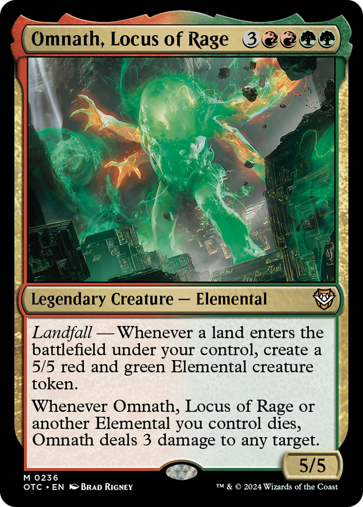 Omnath, Locus of Rage [Outlaws of Thunder Junction Commander] | Jomio and Rueliete's Cards and Comics