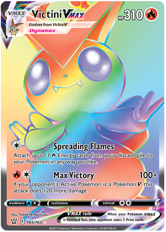 Victini VMAX (165/163) [Sword & Shield: Battle Styles] | Jomio and Rueliete's Cards and Comics