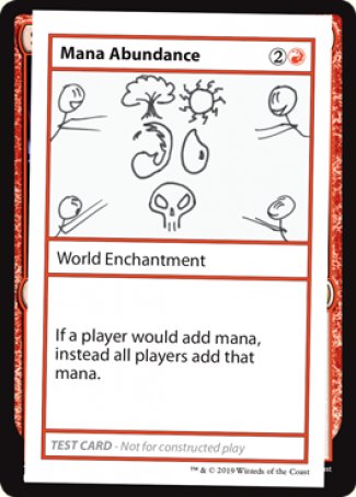 Mana Abundance (2021 Edition) [Mystery Booster Playtest Cards] | Jomio and Rueliete's Cards and Comics
