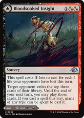 Bloodsoaked Insight // Sanguine Morass [Modern Horizons 3] | Jomio and Rueliete's Cards and Comics