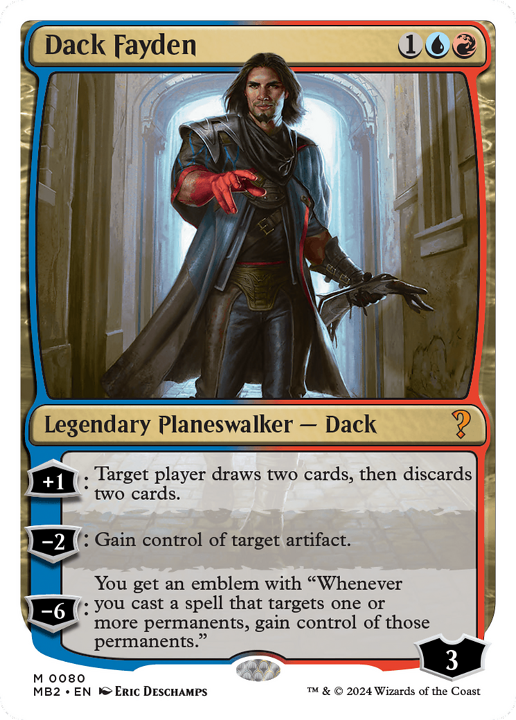 Dack Fayden (White Border) [Mystery Booster 2] | Jomio and Rueliete's Cards and Comics
