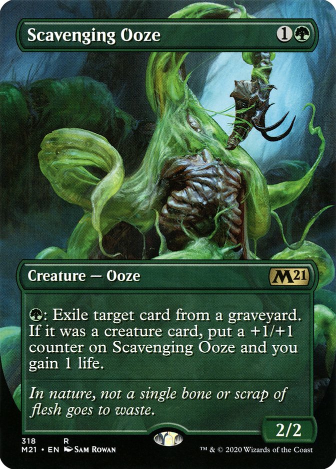 Scavenging Ooze (Borderless Alternate Art) [Core Set 2021] | Jomio and Rueliete's Cards and Comics