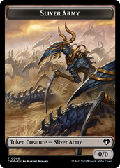 Sliver Army // Sliver Double-Sided Token [Commander Masters Tokens] | Jomio and Rueliete's Cards and Comics
