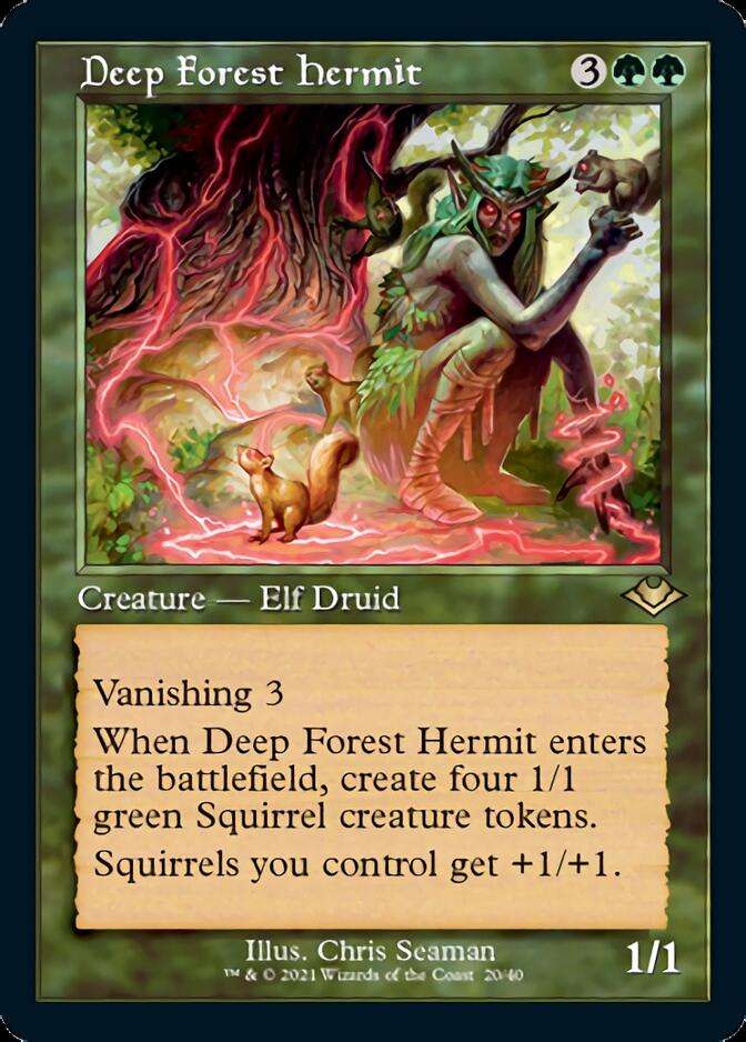 Deep Forest Hermit (Retro Foil Etched) [Modern Horizons] | Jomio and Rueliete's Cards and Comics