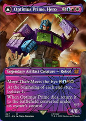 Optimus Prime, Hero // Optimus Prime, Autobot Leader (Shattered Glass) [Transformers] | Jomio and Rueliete's Cards and Comics