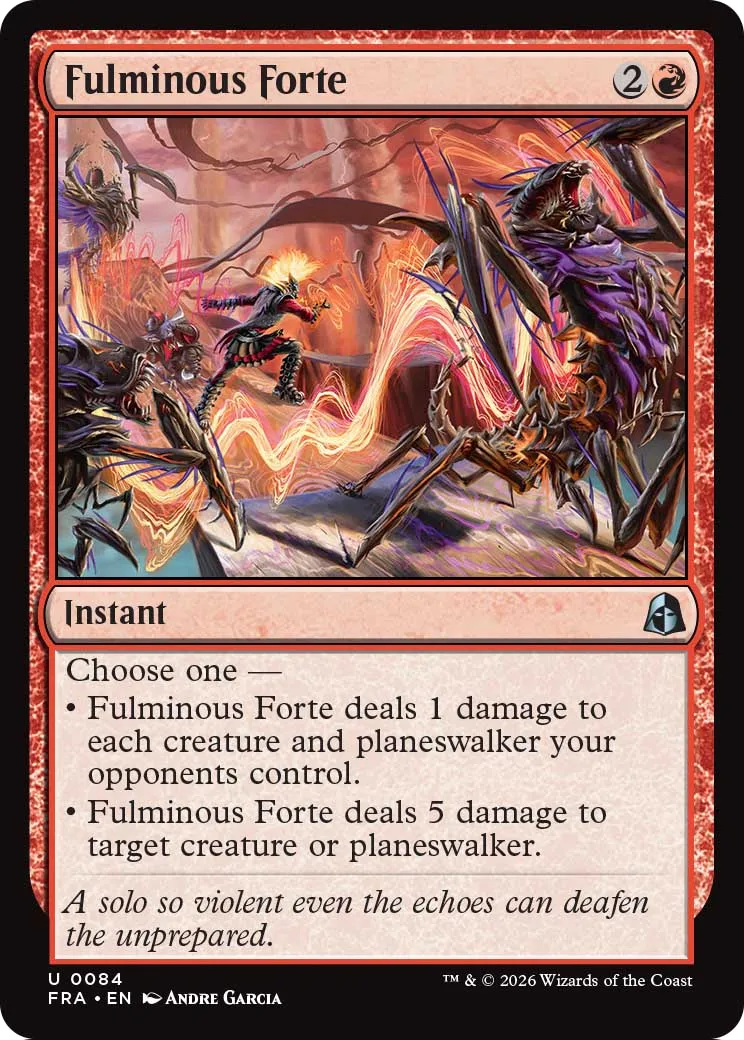 Fulminous Forte [Reality Fracture] | Jomio and Rueliete's Cards and Comics