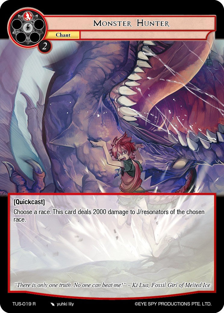 Monster Hunter (TUS-019 R) [The Underworld of Secrets] | Jomio and Rueliete's Cards and Comics
