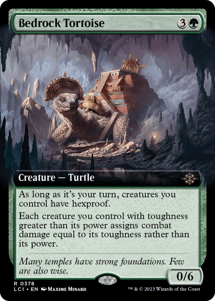 Bedrock Tortoise (Extended Art) [The Lost Caverns of Ixalan] | Jomio and Rueliete's Cards and Comics