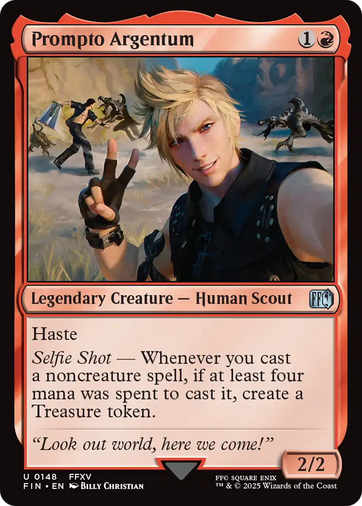 Prompto Argentum [FINAL FANTASY] | Jomio and Rueliete's Cards and Comics