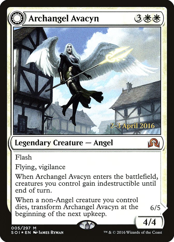 Archangel Avacyn // Avacyn, the Purifier [Shadows over Innistrad Prerelease Promos] | Jomio and Rueliete's Cards and Comics