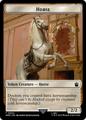 Horse // Cyberman Double-Sided Token [Doctor Who Tokens] | Jomio and Rueliete's Cards and Comics