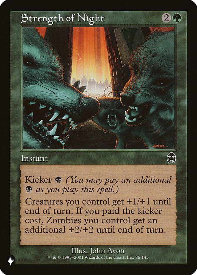 Strength of Night [The List] | Jomio and Rueliete's Cards and Comics
