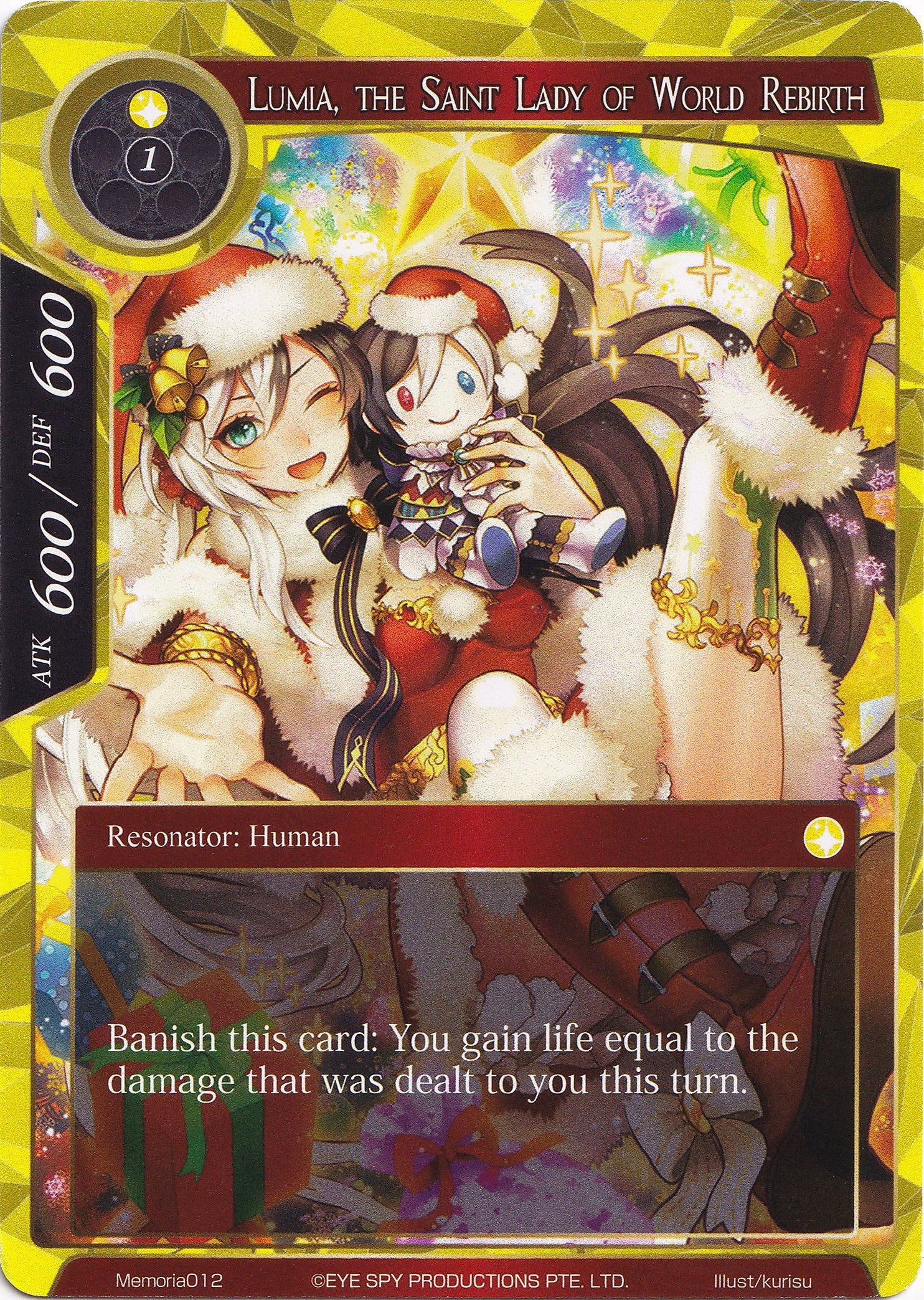 Lumia, the Saint Lady of World Rebirth (Memoria012) [Alice Origin Memoria Cards] | Jomio and Rueliete's Cards and Comics