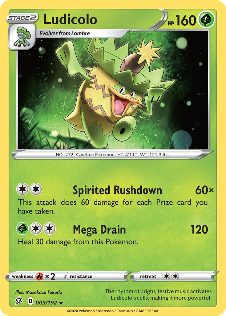 Ludicolo (009/192) [Sword & Shield: Rebel Clash] | Jomio and Rueliete's Cards and Comics