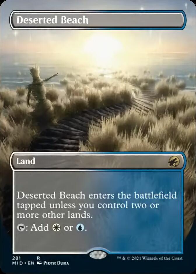 Deserted Beach (Borderless Alternate Art) [Innistrad: Midnight Hunt] | Jomio and Rueliete's Cards and Comics