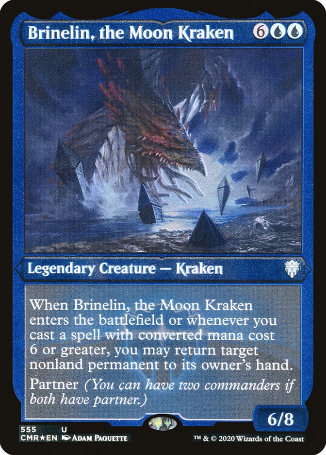 Brinelin, the Moon Kraken (Etched) [Commander Legends] | Jomio and Rueliete's Cards and Comics