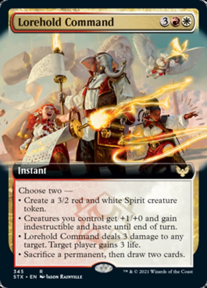 Lorehold Command (Extended Art) [Strixhaven: School of Mages] | Jomio and Rueliete's Cards and Comics