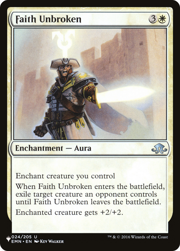 Faith Unbroken [The List] | Jomio and Rueliete's Cards and Comics