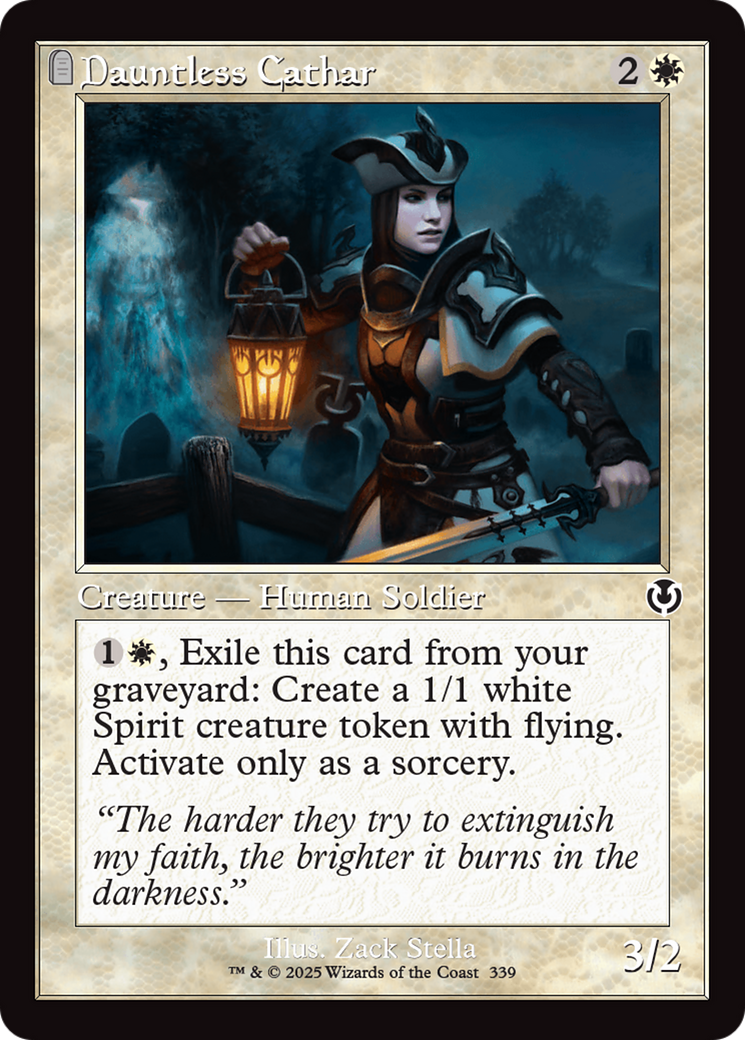 Dauntless Cathar (Retor Frame) [Innistrad Remastered] | Jomio and Rueliete's Cards and Comics