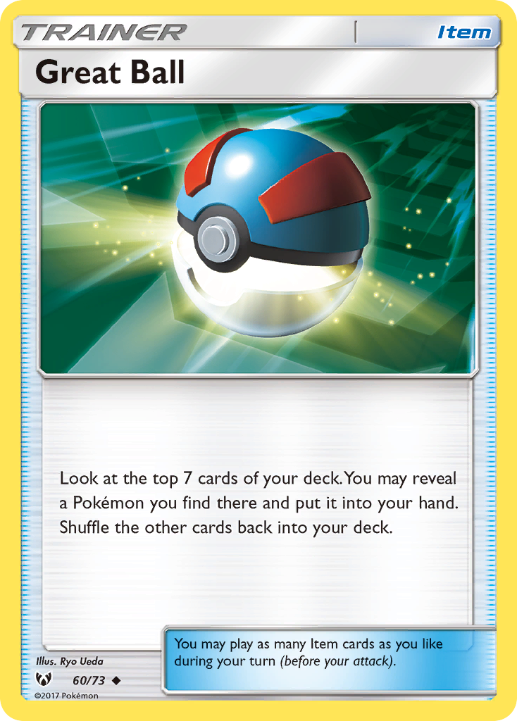 Great Ball (60/73) [Sun & Moon: Shining Legends] | Jomio and Rueliete's Cards and Comics