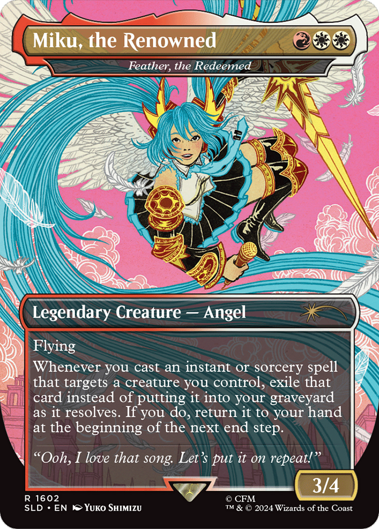 Miku, the Renowned - Feather, the Redeemed [Secret Lair Drop Series] | Jomio and Rueliete's Cards and Comics