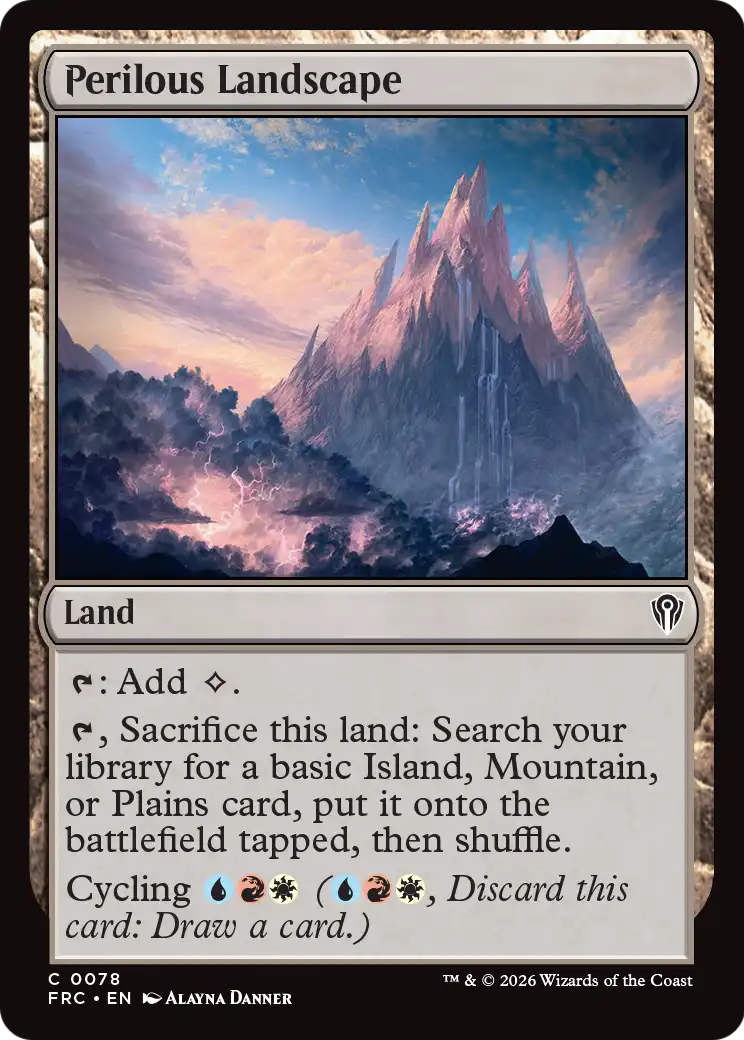 Perilous Landscape [Reality Fracture Commander] | Jomio and Rueliete's Cards and Comics