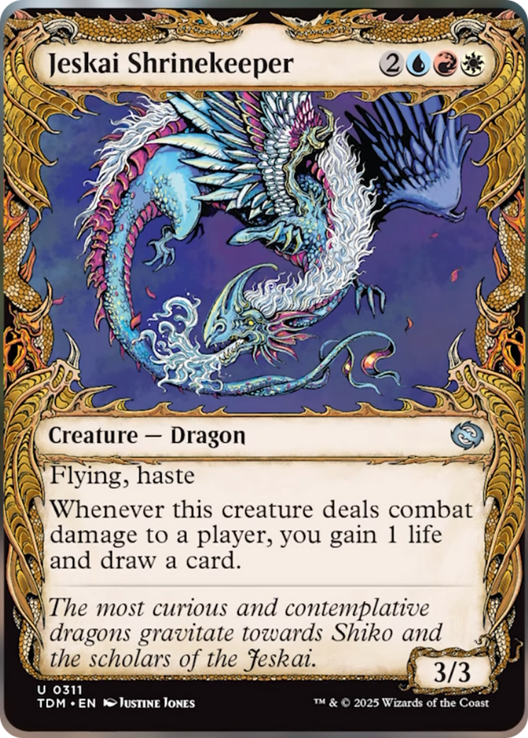 Jeskai Shrinekeeper (Showcase) [Tarkir: Dragonstorm] | Jomio and Rueliete's Cards and Comics