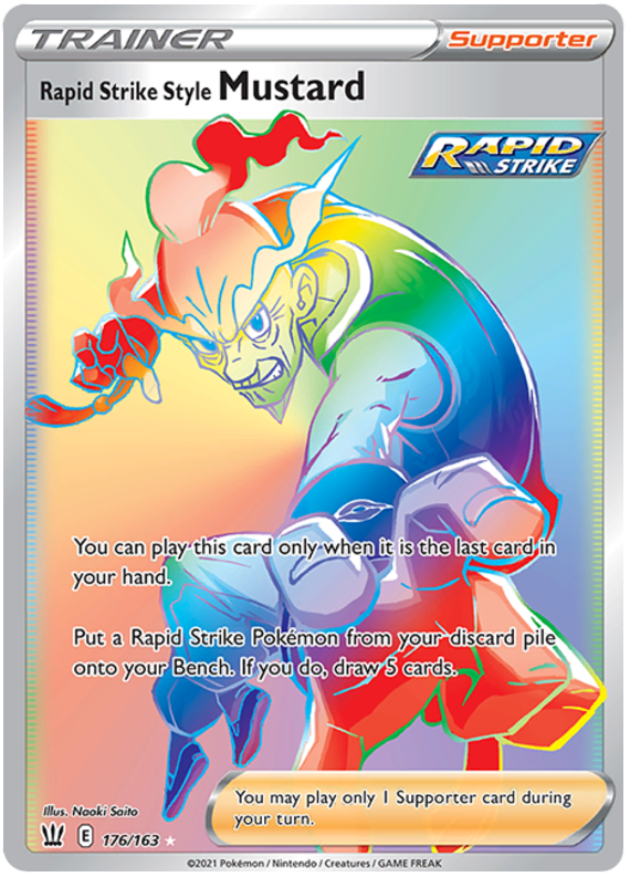 Rapid Strike Style Mustard (176/163) [Sword & Shield: Battle Styles] | Jomio and Rueliete's Cards and Comics