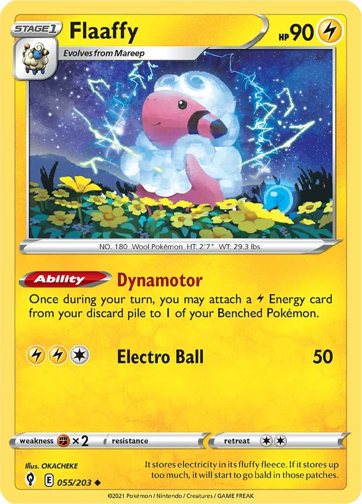 Flaaffy (055/203) [Sword & Shield: Evolving Skies] | Jomio and Rueliete's Cards and Comics