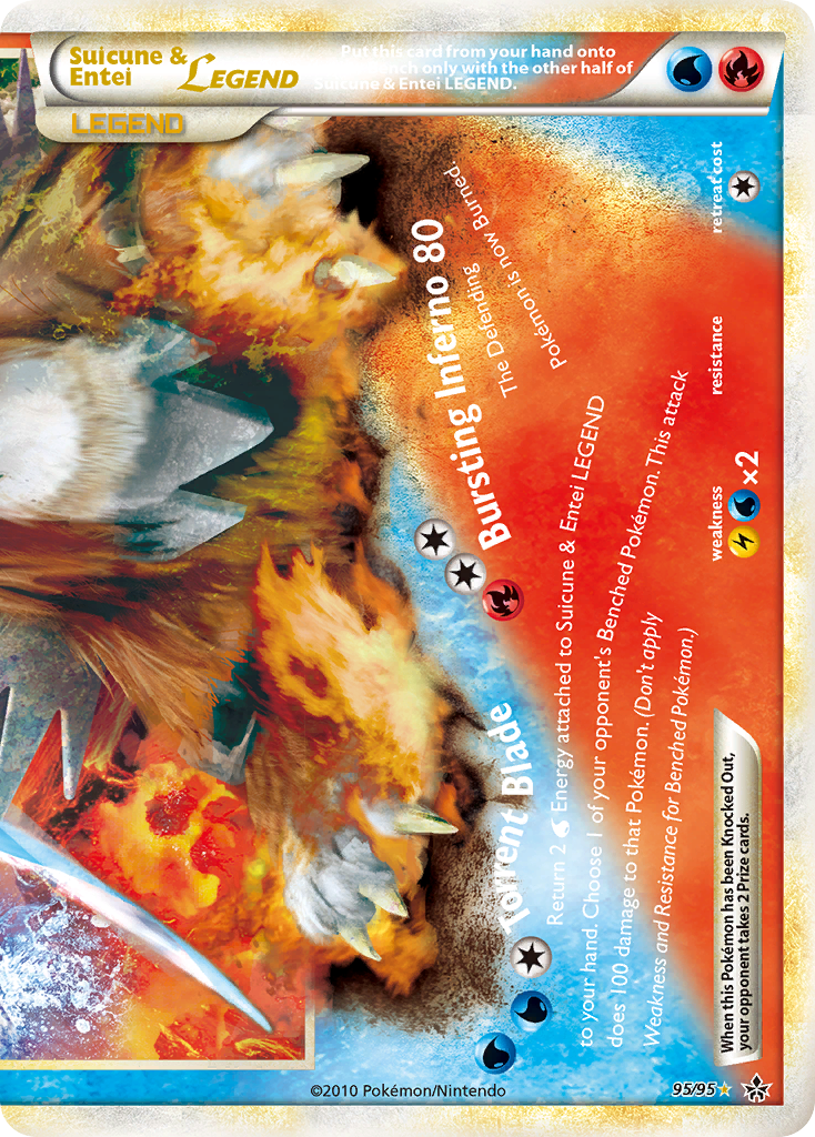 Suicune & Entei LEGEND (95/95) [HeartGold & SoulSilver: Unleashed] | Jomio and Rueliete's Cards and Comics