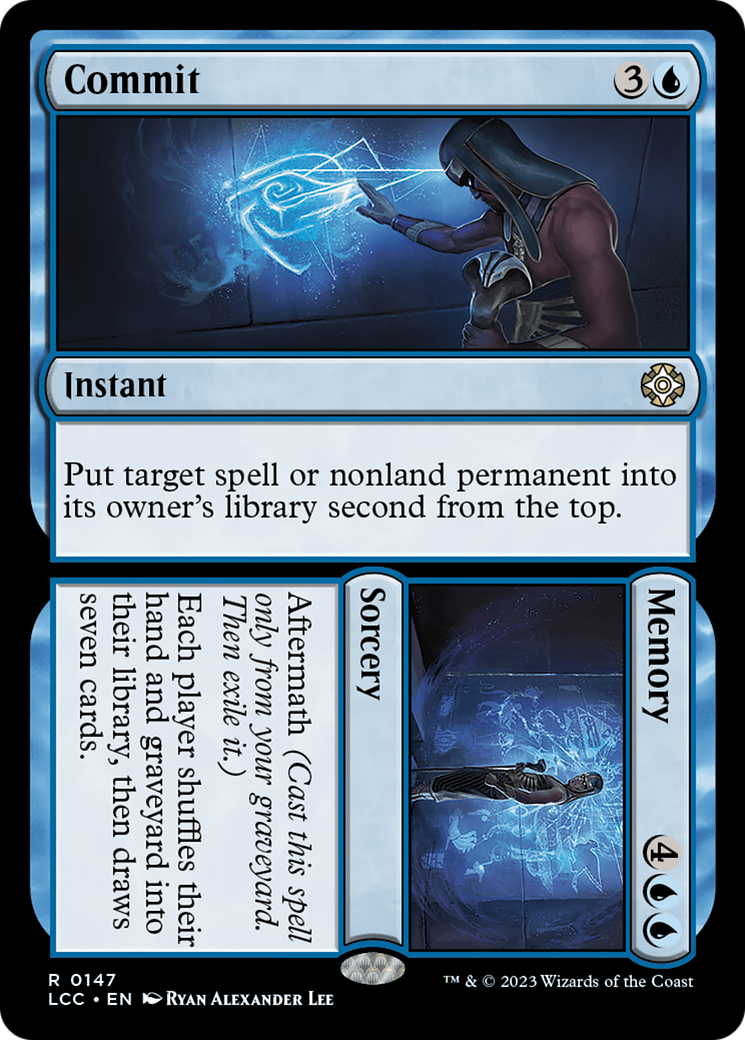 Commit // Memory [The Lost Caverns of Ixalan Commander] | Jomio and Rueliete's Cards and Comics